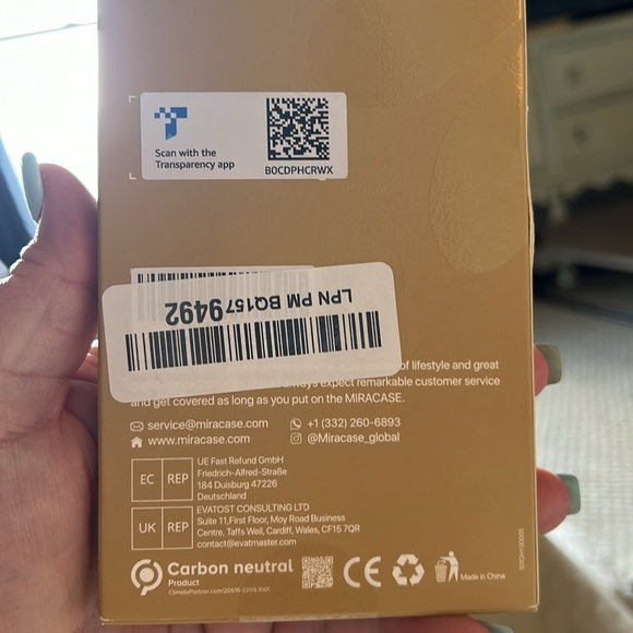 Miracase Glass Series for iPhone 15 Pro Phone Case for iPhone 15 Pro Clear Black - Picture 6 of 7